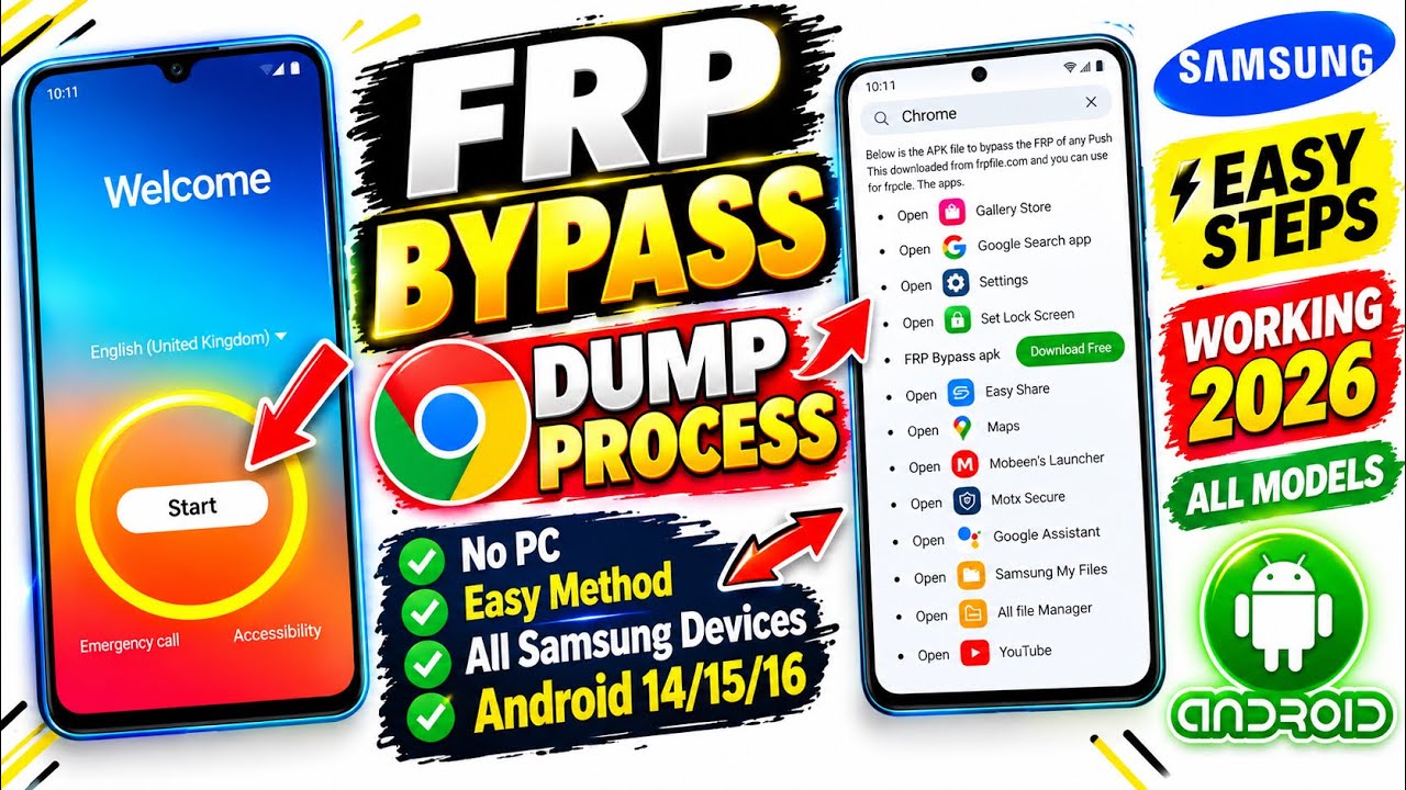 2026 NEW METHOD! All Samsung FRP Bypass 🔓 | Android 12/13/14 | Google Account Unlock