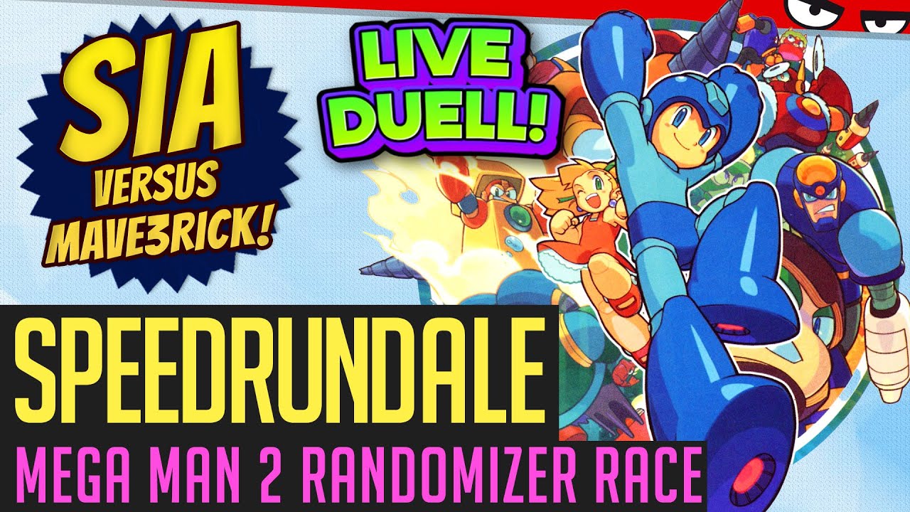 Das große MEGA MAN 2 Speedrun-Rando-Duell Sia vs. Mave3rick, LIVE von der gamescom 22 | Speedrundale