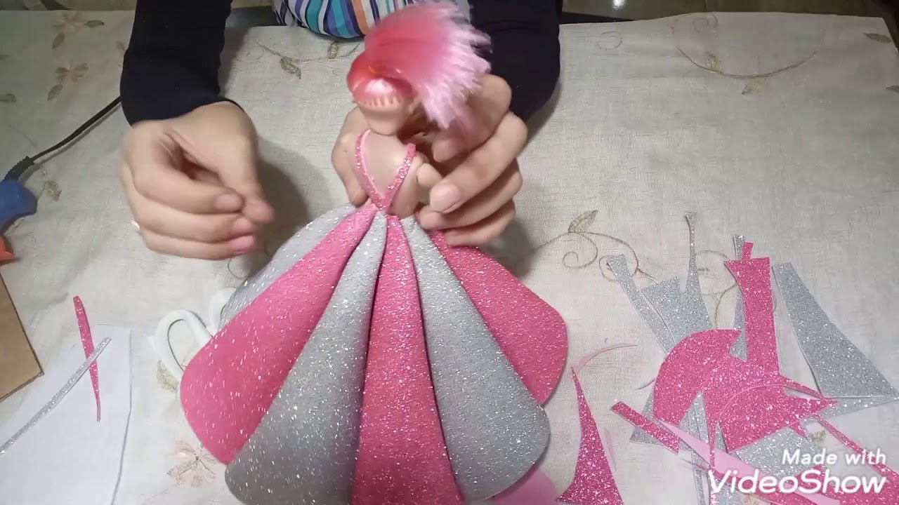عروسه المولد بالفوم جميله جدا وسهله جدا👸🎉🎊