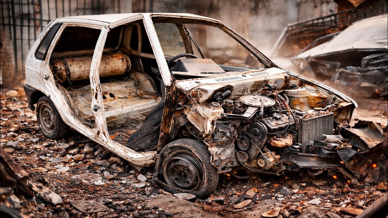 Suzuki Alto Burnt Restoration | Total Fire Damage Alto Rebuild from Scrap