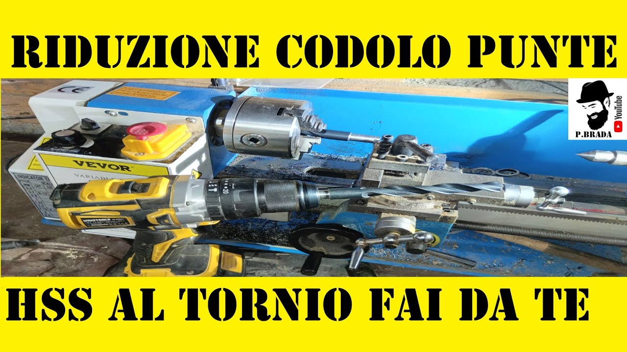 Riduzione codolo punte HSS al tornio Fai da Te