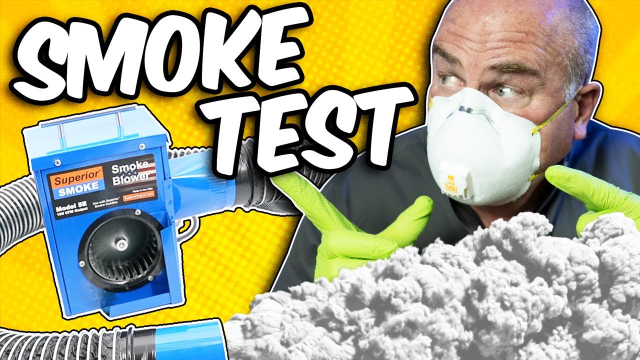 Smoke Test - Plumber Locates Sewer Odors With a Smoke Machine