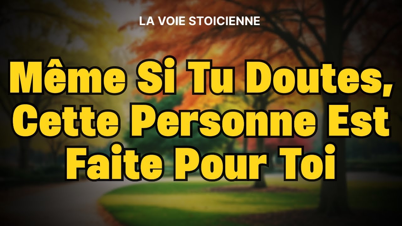 Si cette personne est entrée dans ta vie, ce n’est PAS un hasard
