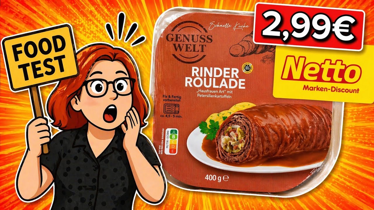 Netto Fertiggericht im Test: Genuss Welt Rinderroulade (2,99 €) | lohnt sich das?