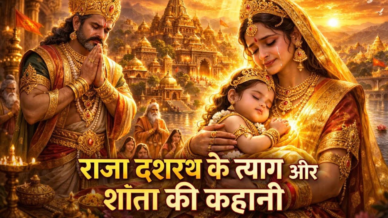 राजा दशरथ की पुत्री शांता की भावुक कहानी l Raja dasrath  ki vachan katha@Manoranjakkahaniya25