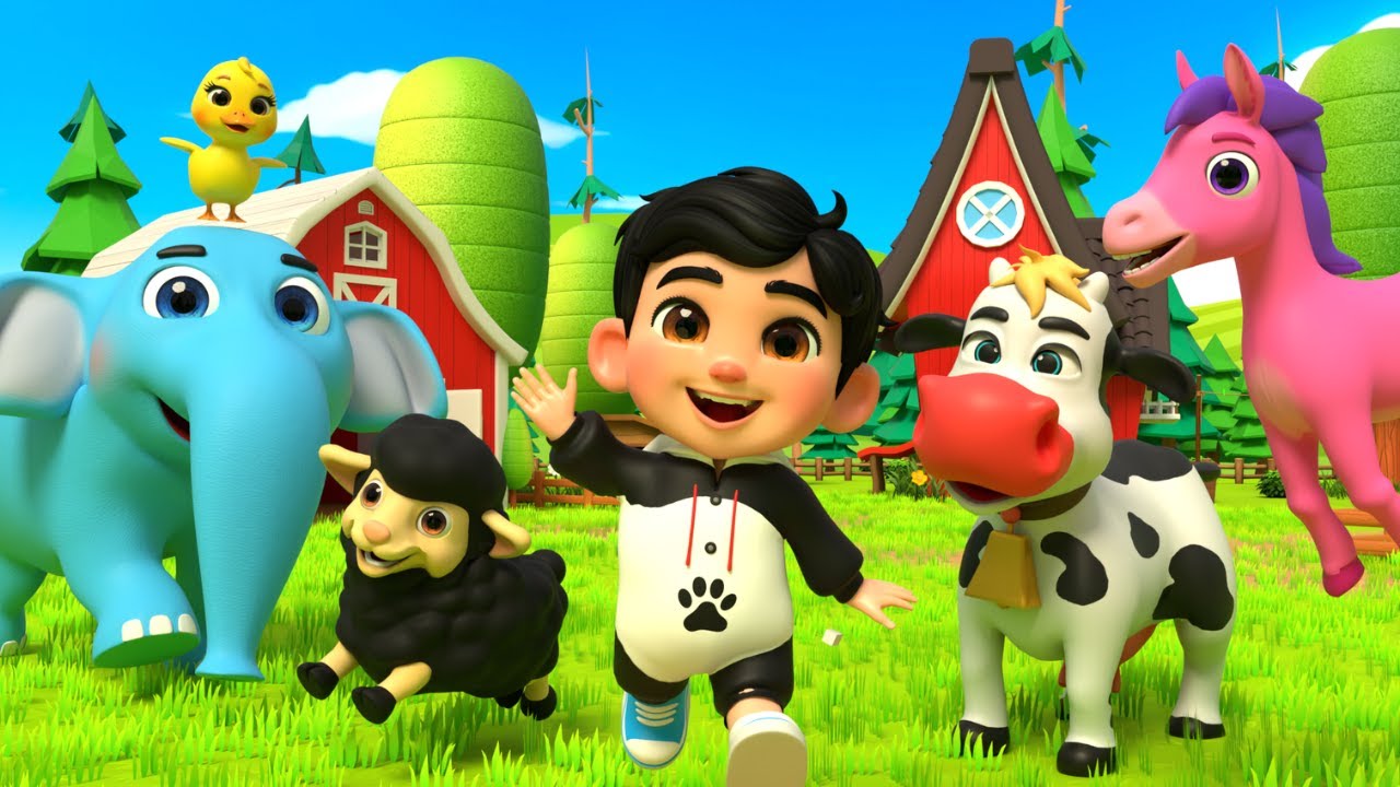 Brincadeiras e aprendizado com animais na fazenda do Velho MacDonald Músicas infantis da LuLu LaLa