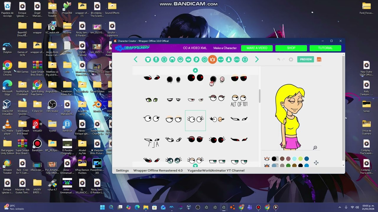 How to make Carla in Comedy World from Wrapper Offline v10.0.0