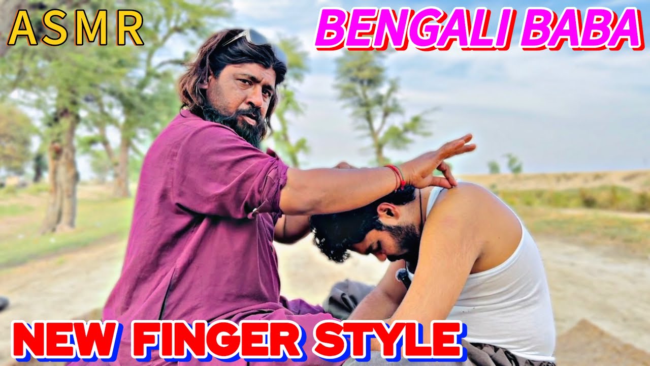 INCREDIBLE RELAXING SOUNDS | ASMR OUTCLASS HEAD, ARMS, SHOULDER & BACK MASSAGE BY BENGALI BABA #asmr