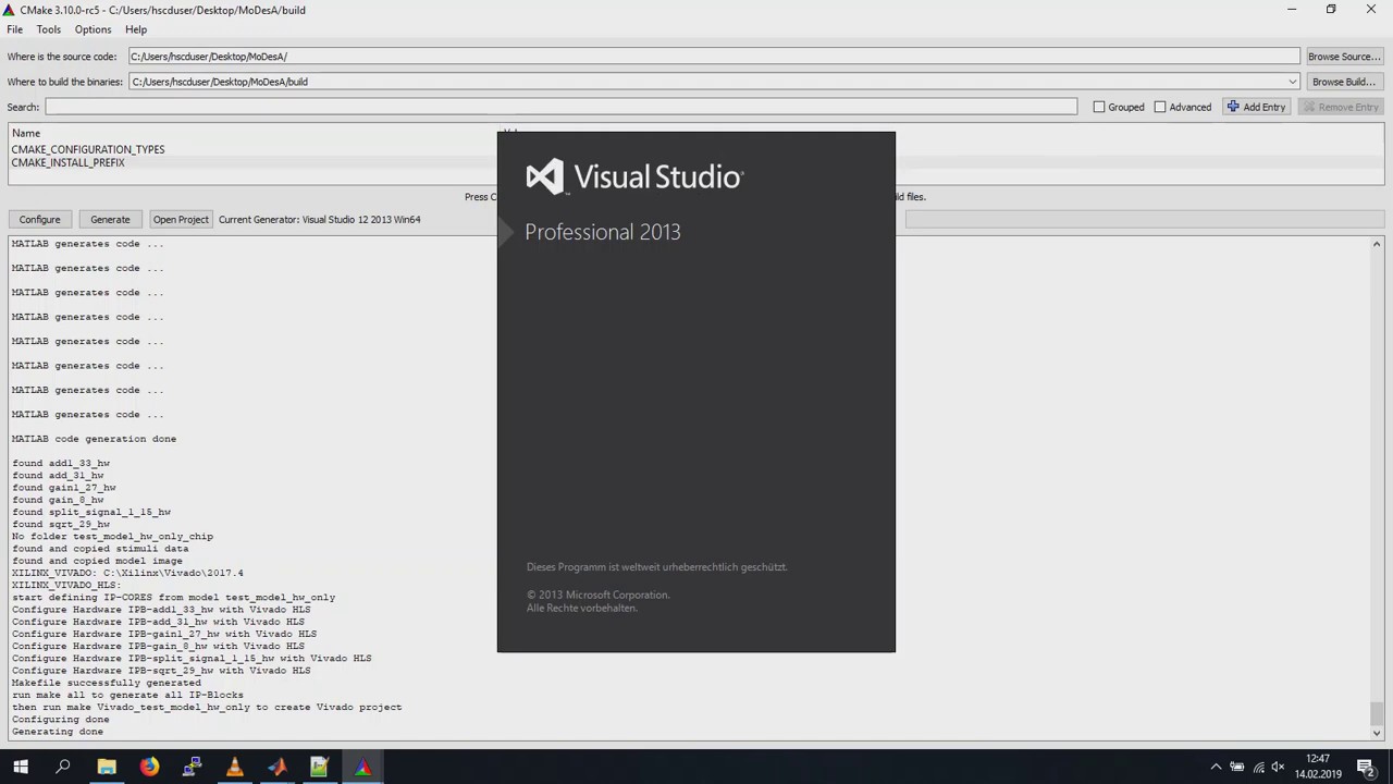 MoDesA:MATLAB/Simulink to Xilinx Vivado FPGA HW/SW Co-Design