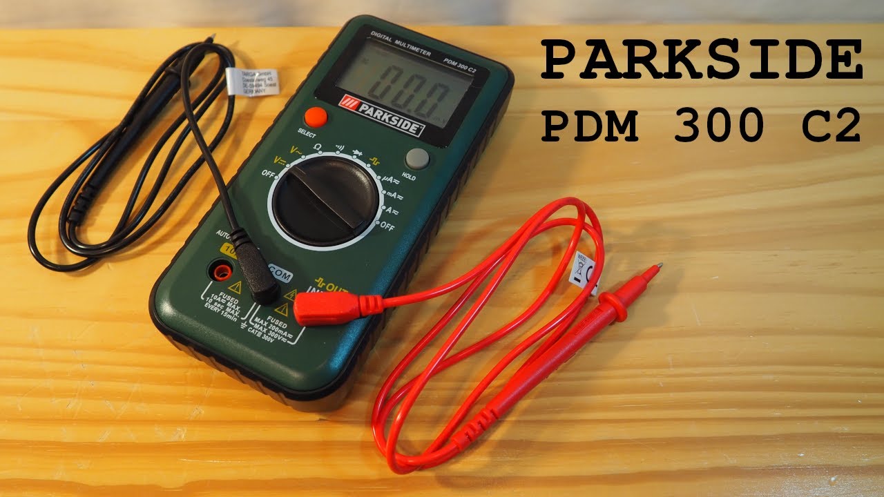Parkside PDM 300 C2 digital multimeter &bull; Unboxing and overview