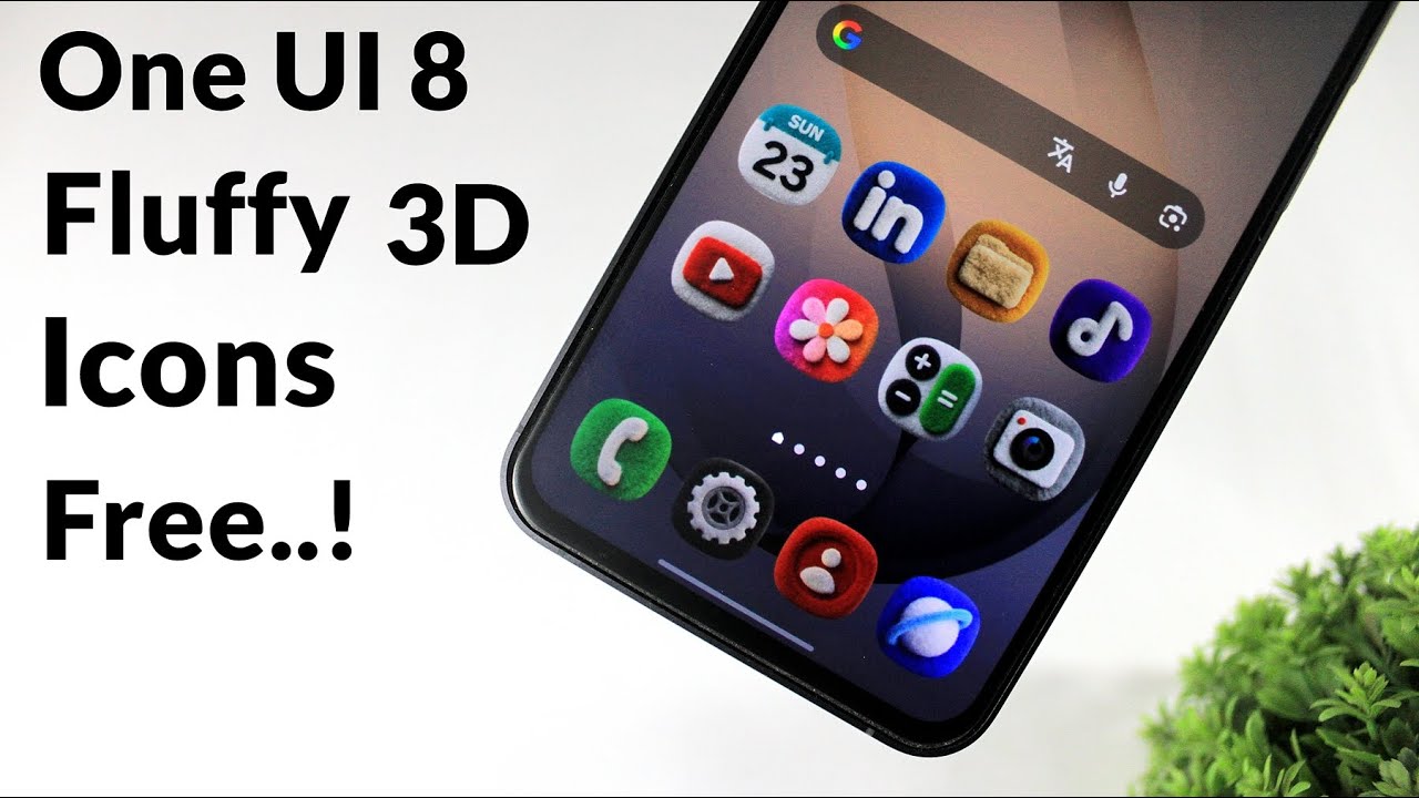 Установите ONE UI 8 3D Fluffy Icons на любой Samsung
