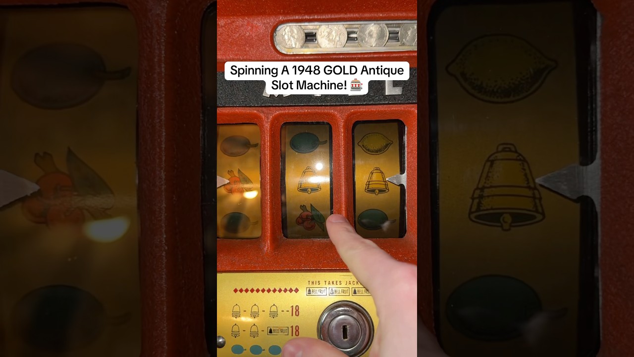 This Antique Slot Machine Is Made Of GOLD! 🎰