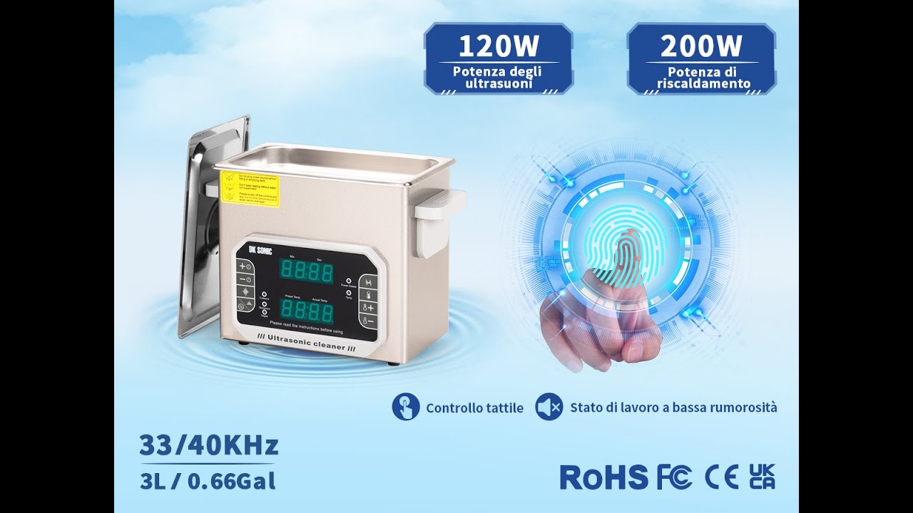 Touch screen DK-PF series ultrasonic cleaner