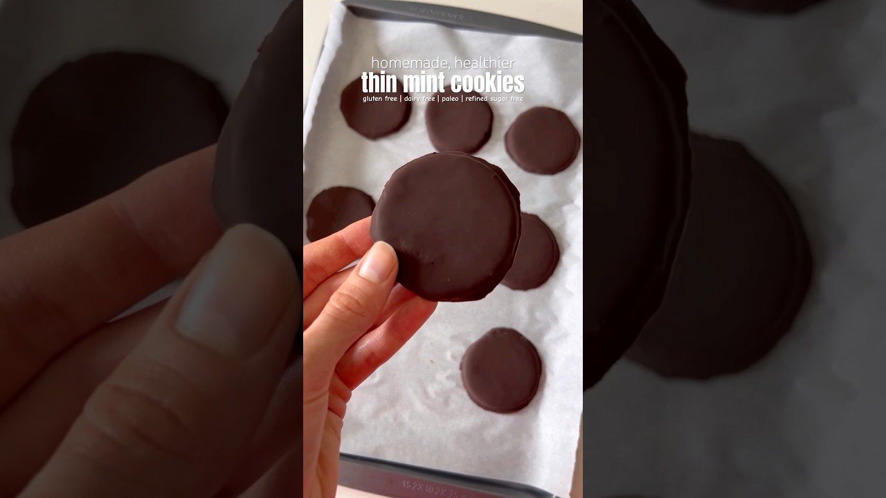 homemade thin mint cookies #chocolate