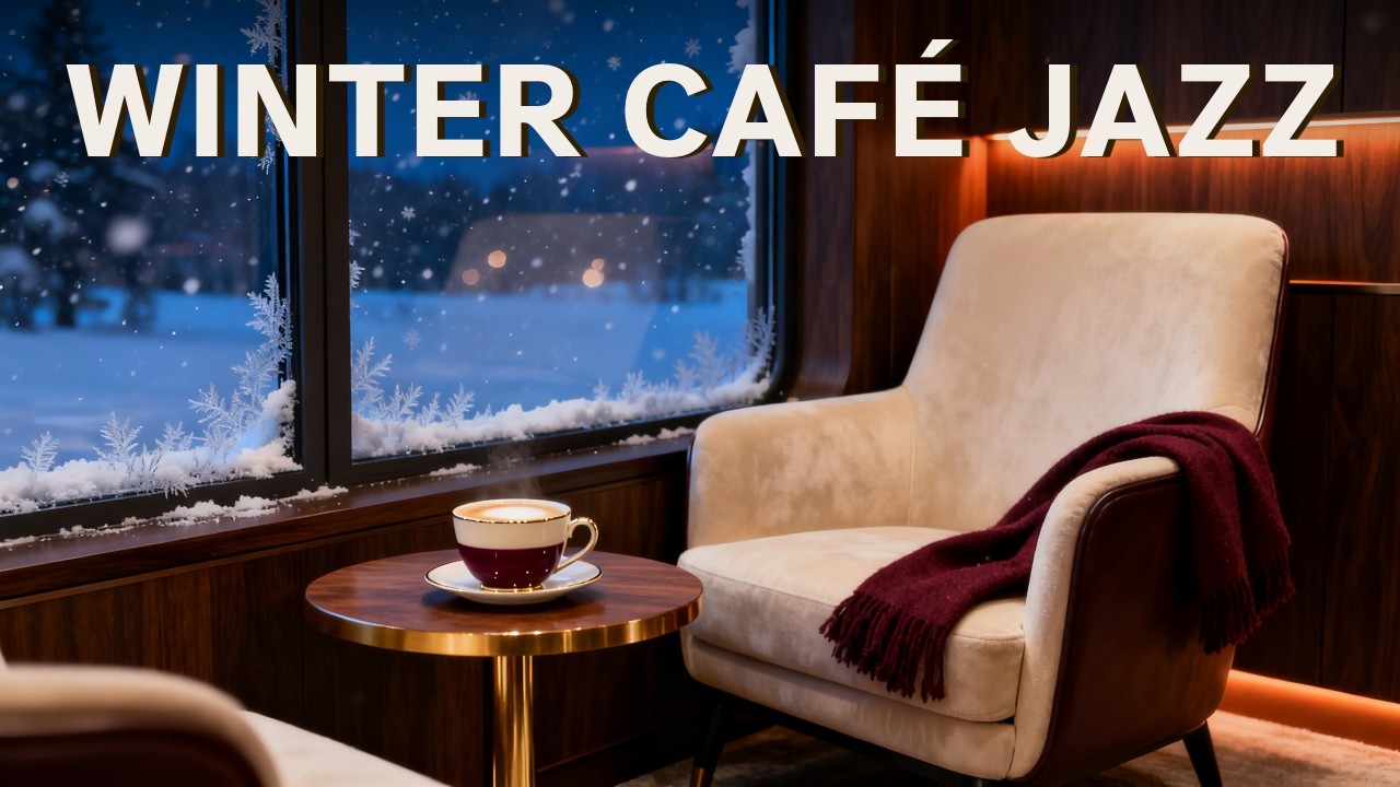 ❄️ Winter Café Jazz Ambience — Warm Piano Melodies for Peaceful Nights 冬の静かな夜