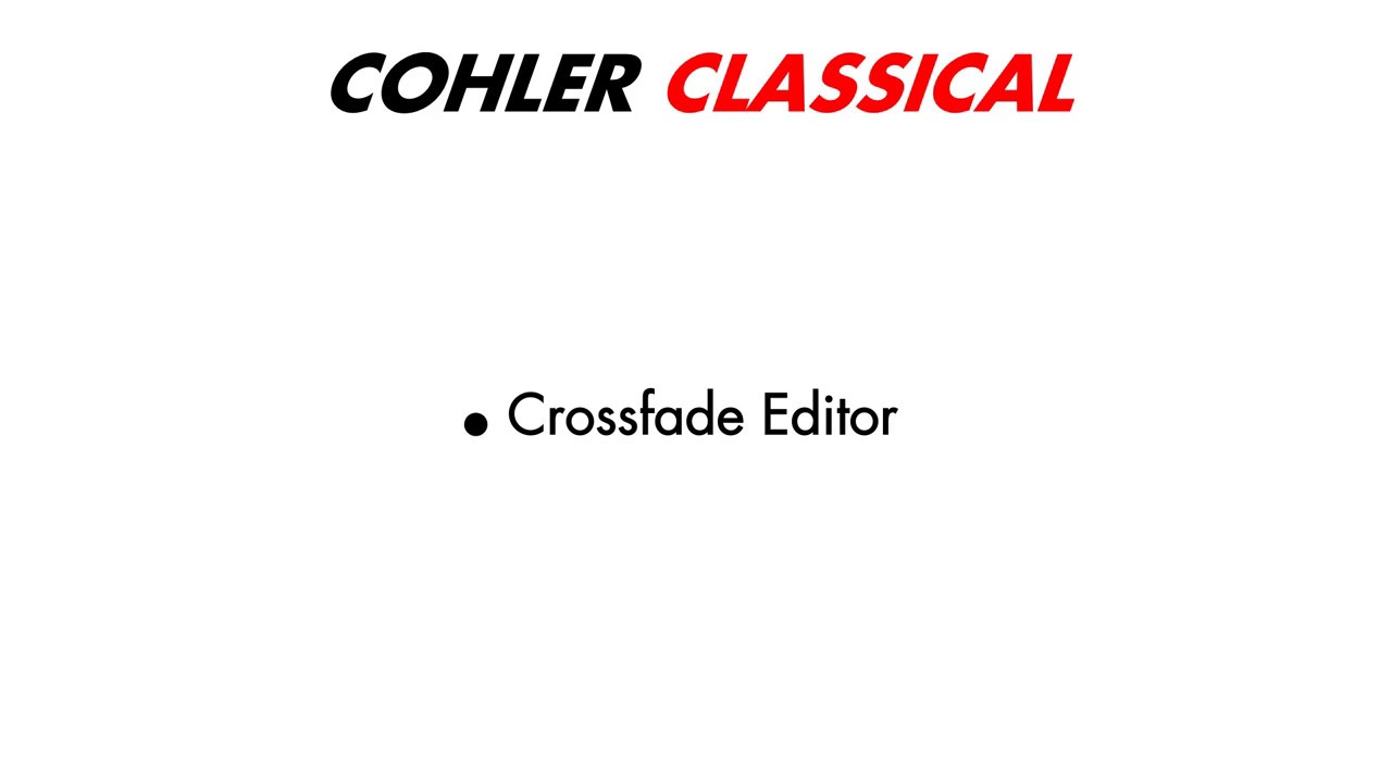 Crossfade Editor in Cohler Classical - Classical Music Source-Destination 4-point Editing in REAPER