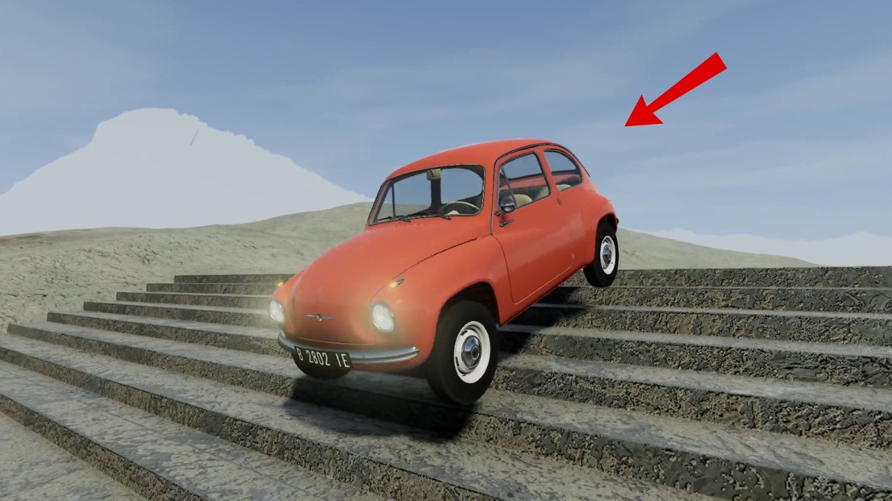CARS  vs IMPOSSIBLE STAIRS! 😱 | BeamNG Drive #beamngdrive #beamng #gaming