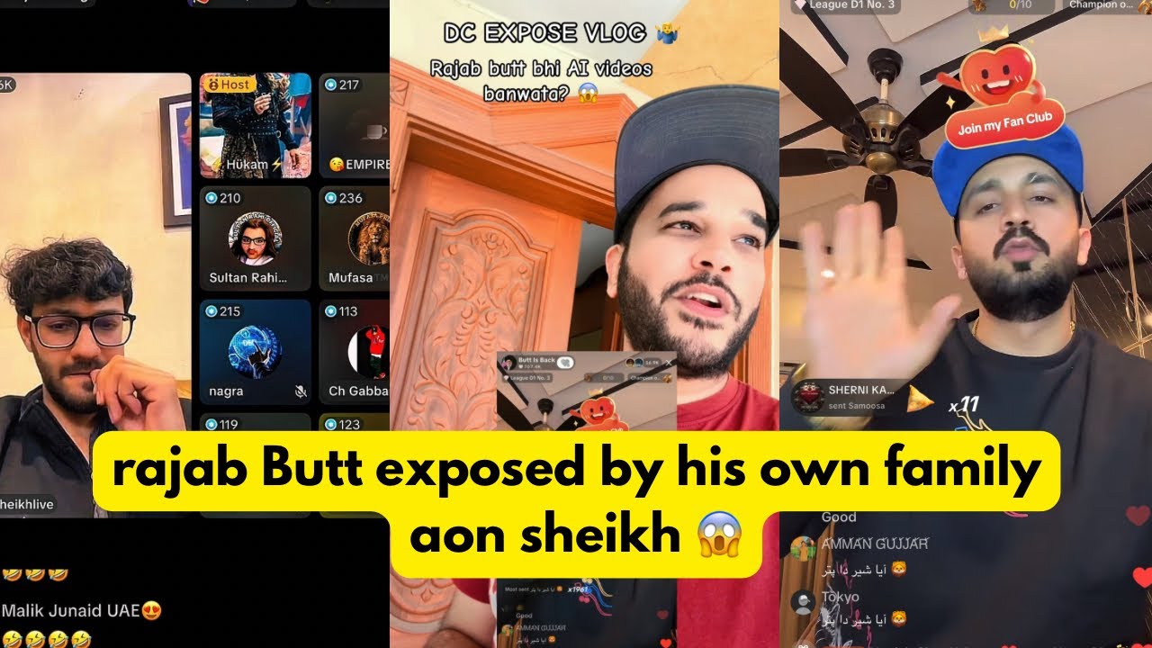 Rajab butt exposed by his own family Aon sheikh 😱| rajab butt creating Ai videos? 🤷&zwj;♂️