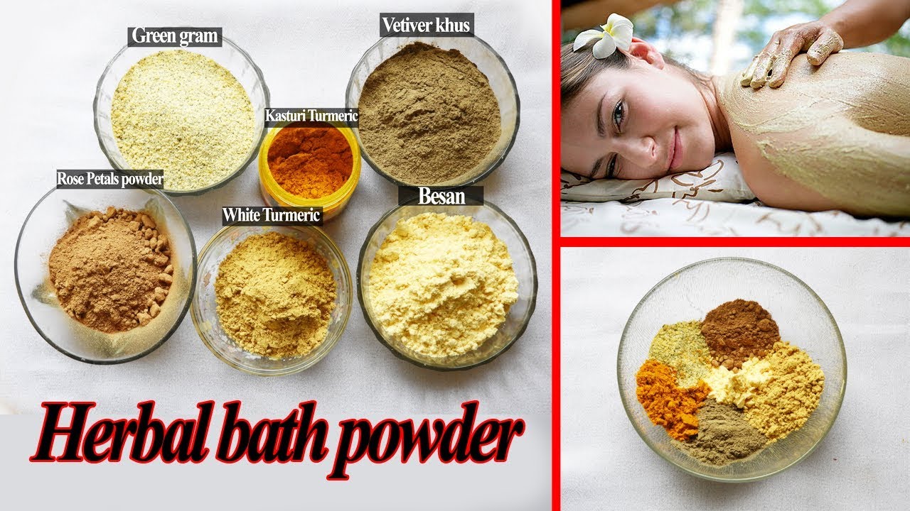 How to make herbal bath powder at home | 100% natural | No side effects
