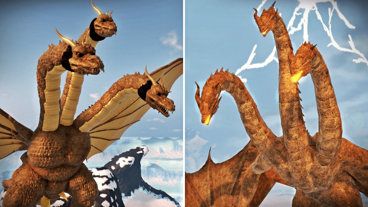 Evolution Of King Ghidorah Cinematic Showcase ! | Kaiju Universe