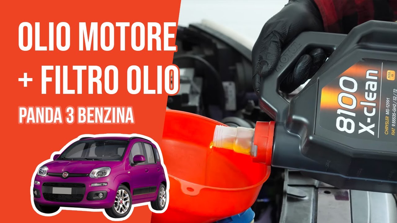 Cambio olio motore e filtro dell'olio Panda 3 1.2 8V 🛢