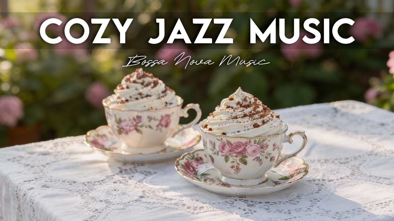 Cozy Jazz Music🎶🍃Positive Bossa Nova Instrumental and Relaxing Jazz Cafe Music for Studying.