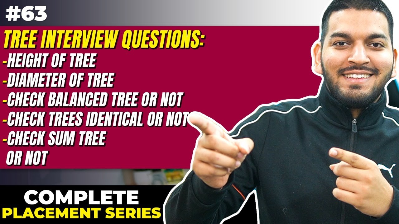 Lecture 63: Binary Tree FAANG Interview Questions || Part-1