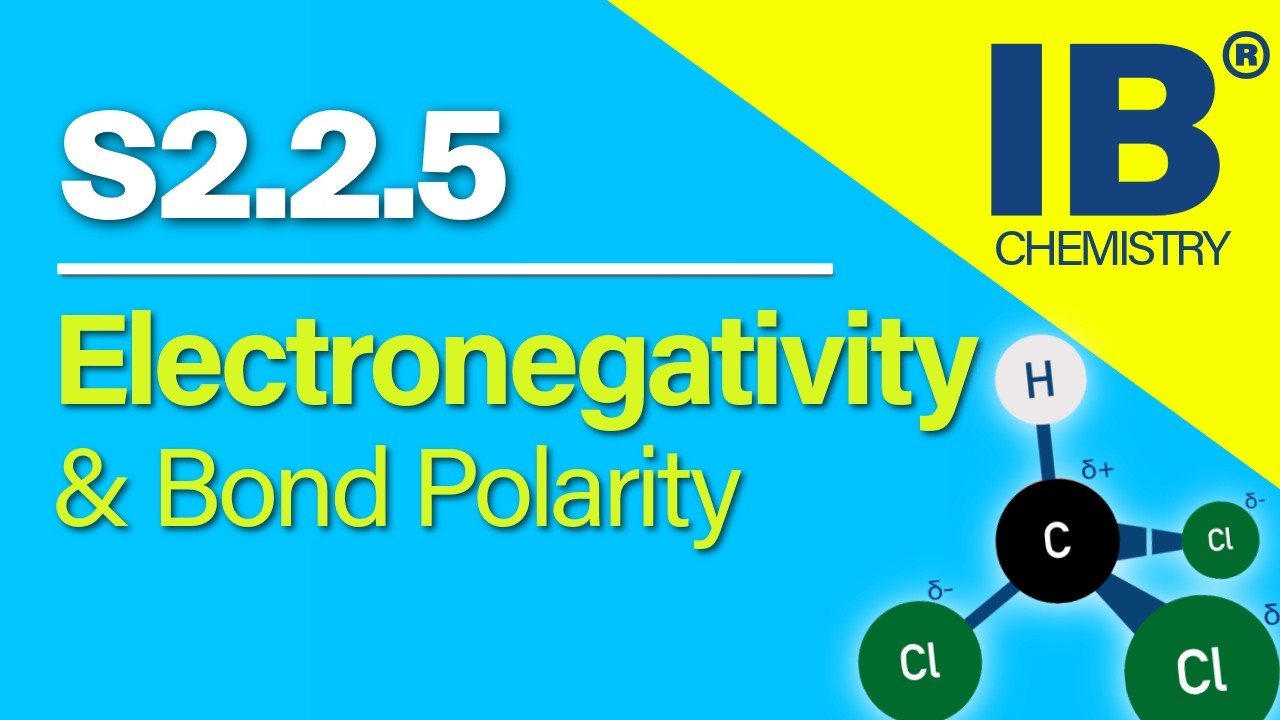 IB Chemistry S2.2.5 – Electronegativity and Bond Polarity | Revision Video