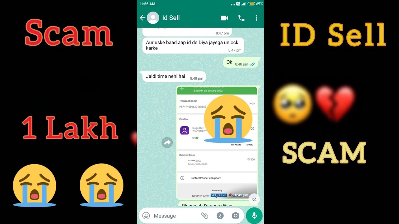 Free Fire ID Sell Biggest Scam 😭🙏 || Scam My 1 Lakh Rupees With Proof || Garena Free Fire