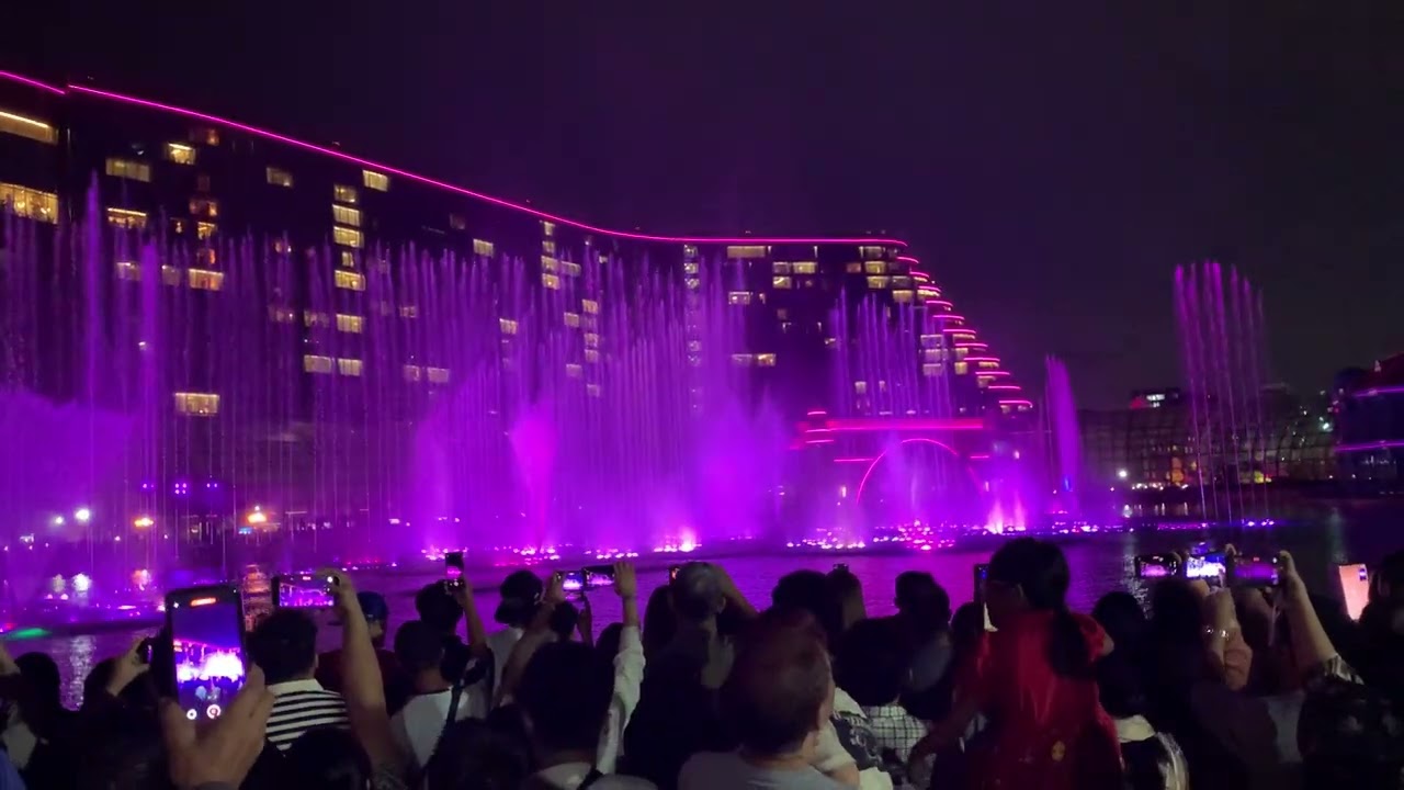 Fountain Show in Okada Manila Philippines, minutes before 2026