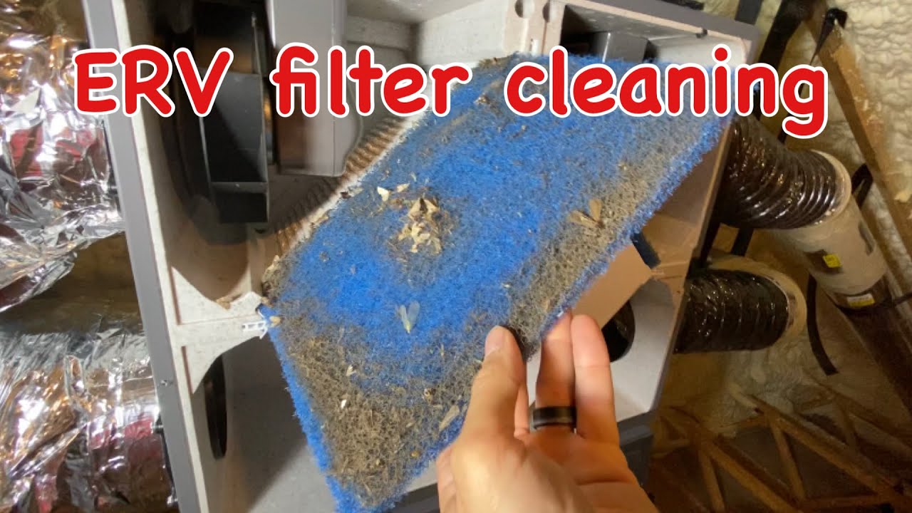 Honeywell ERV first filter cleaning and first 3 months update. Energy Recovery Ventilator.
