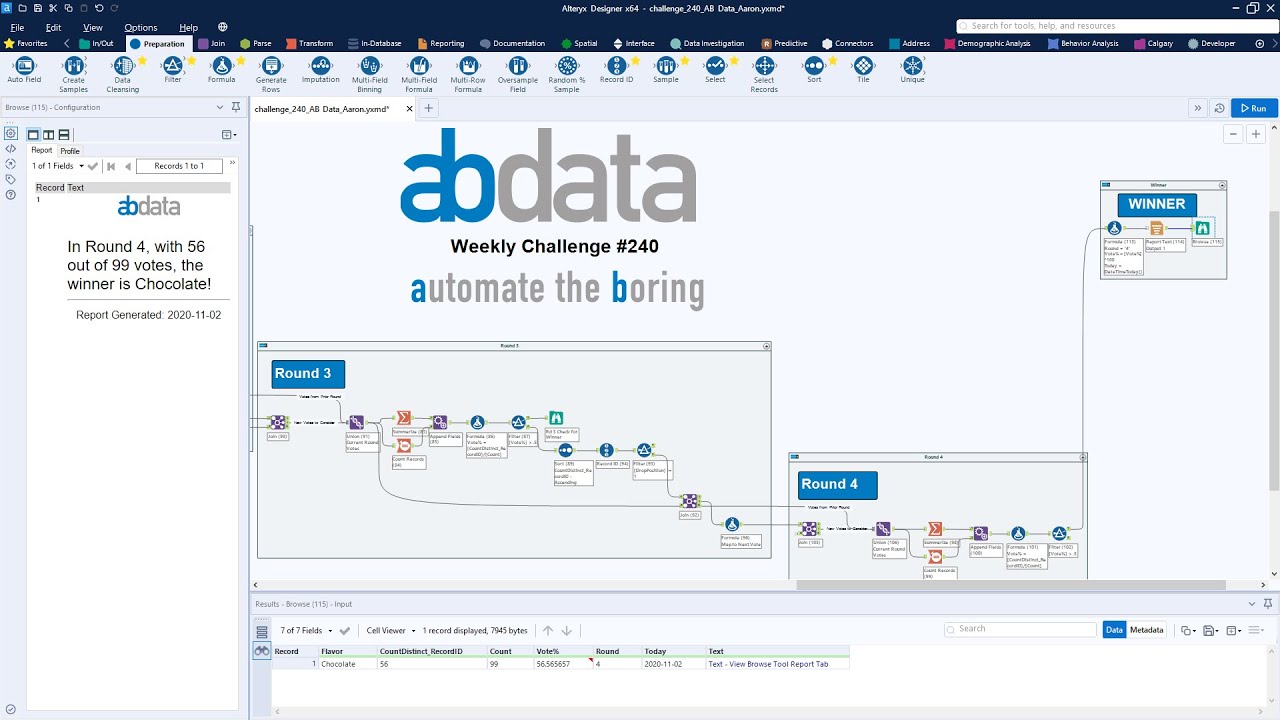 Alteryx Weekly Challenge #240 - AB Data Consulting