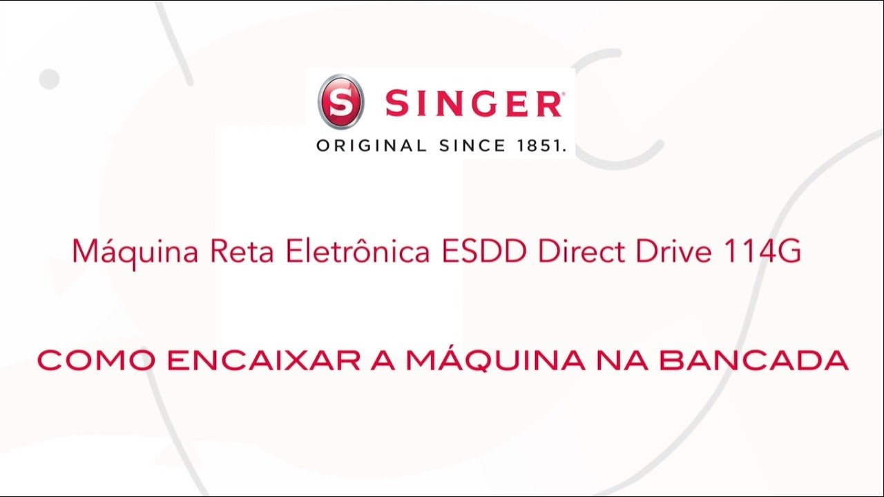 Montagem Máquina Industrial Reta 114G | PARTE 2 - COMO ENCAIXAR A MÁQUINA NA BANCADA