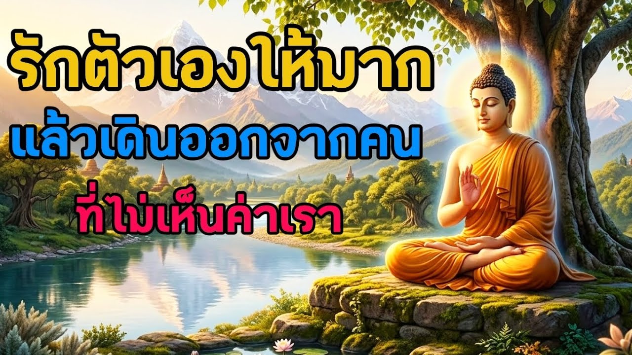 รักตัวเองให้มากแล้วเดินออกจากคนที่ไม่เห็นค่าเรา| ธรรมะพาใจสงบ Channel
