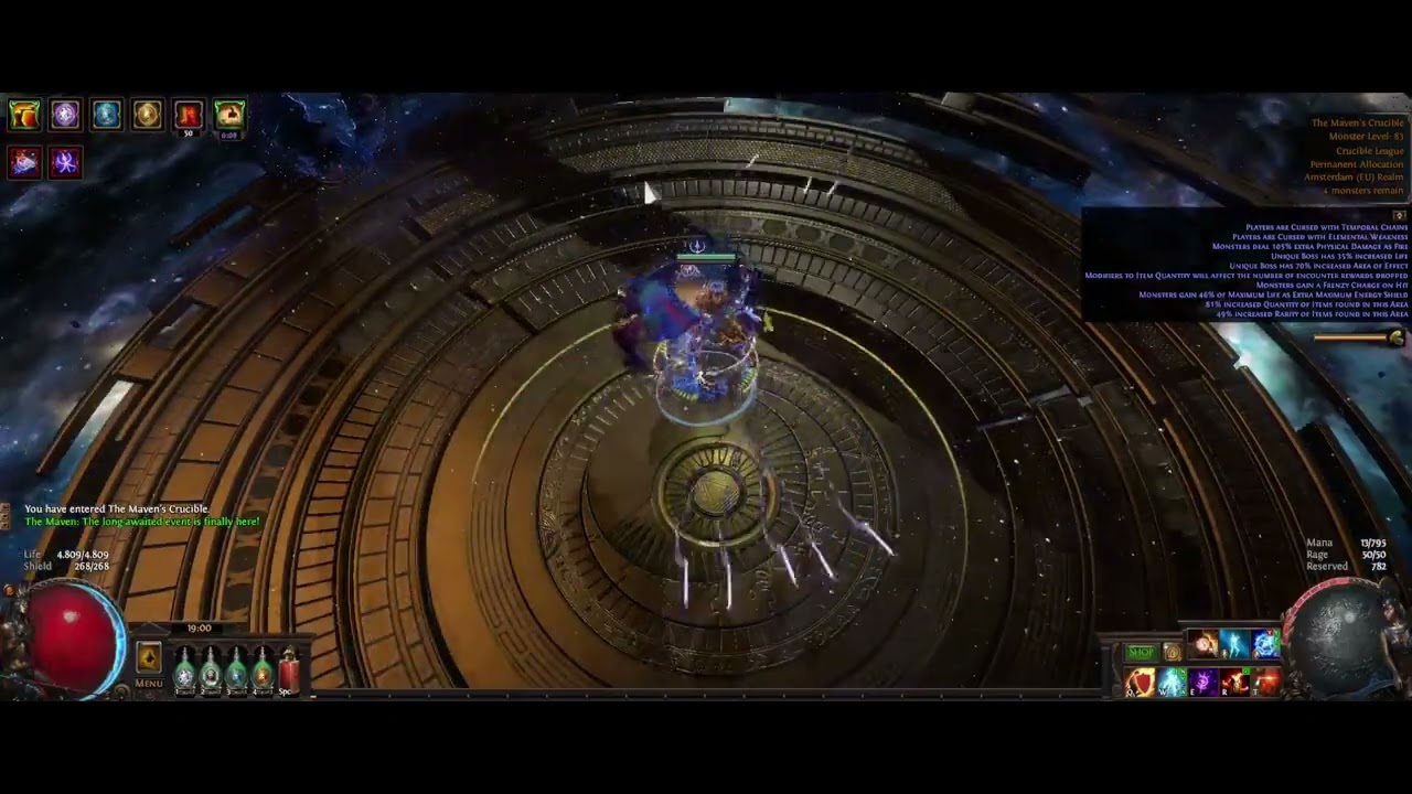 [PoE 3.21] Str Stacking Kinetic Blast / Power Siphon Berserker Showcase