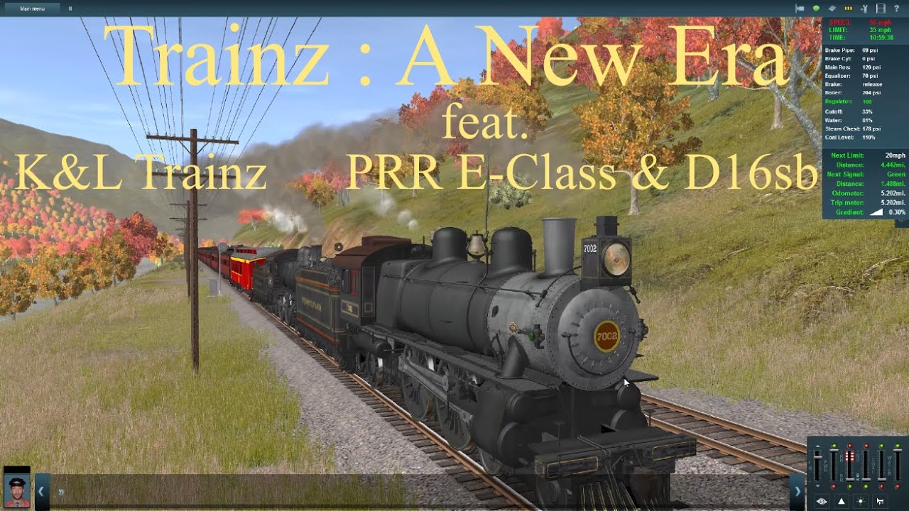 Trainz : A New Era feat. K&L Trainz PRR E-Class & D16sb