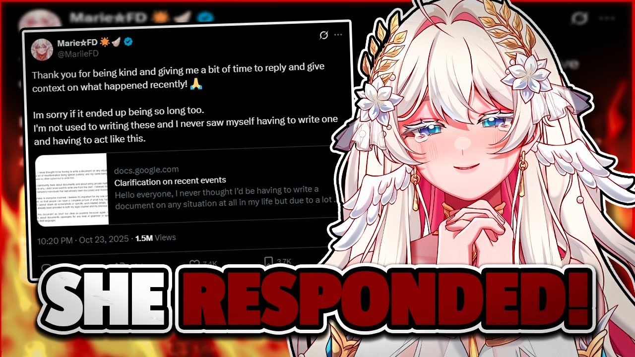 MarieFD Responded to Doxxing & Harassment Allegations