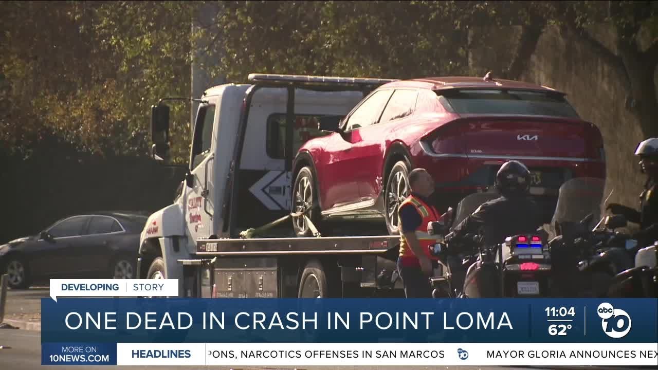 Man dies in vehicle collision on Nimitz Boulevard in Point Loma
