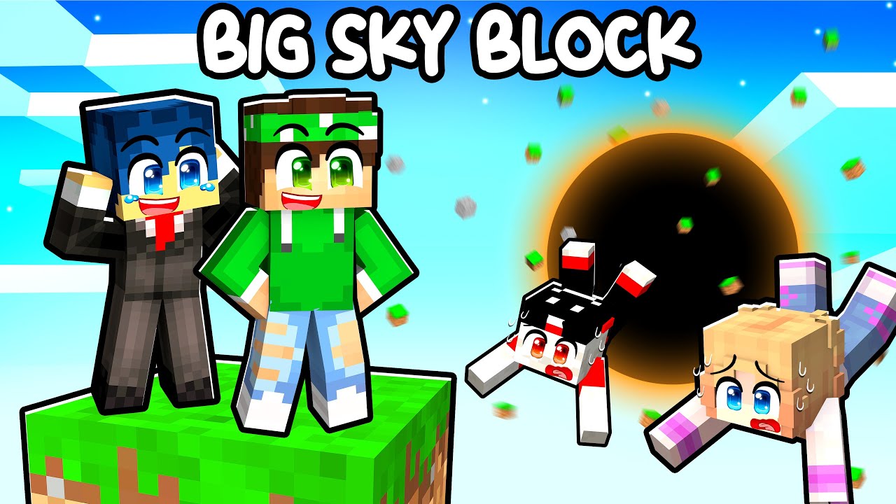 HO ELIMINATO UN'ISOLA CON UN BUCO NERO su MINECRAFT! - BIG SKY BLOCK