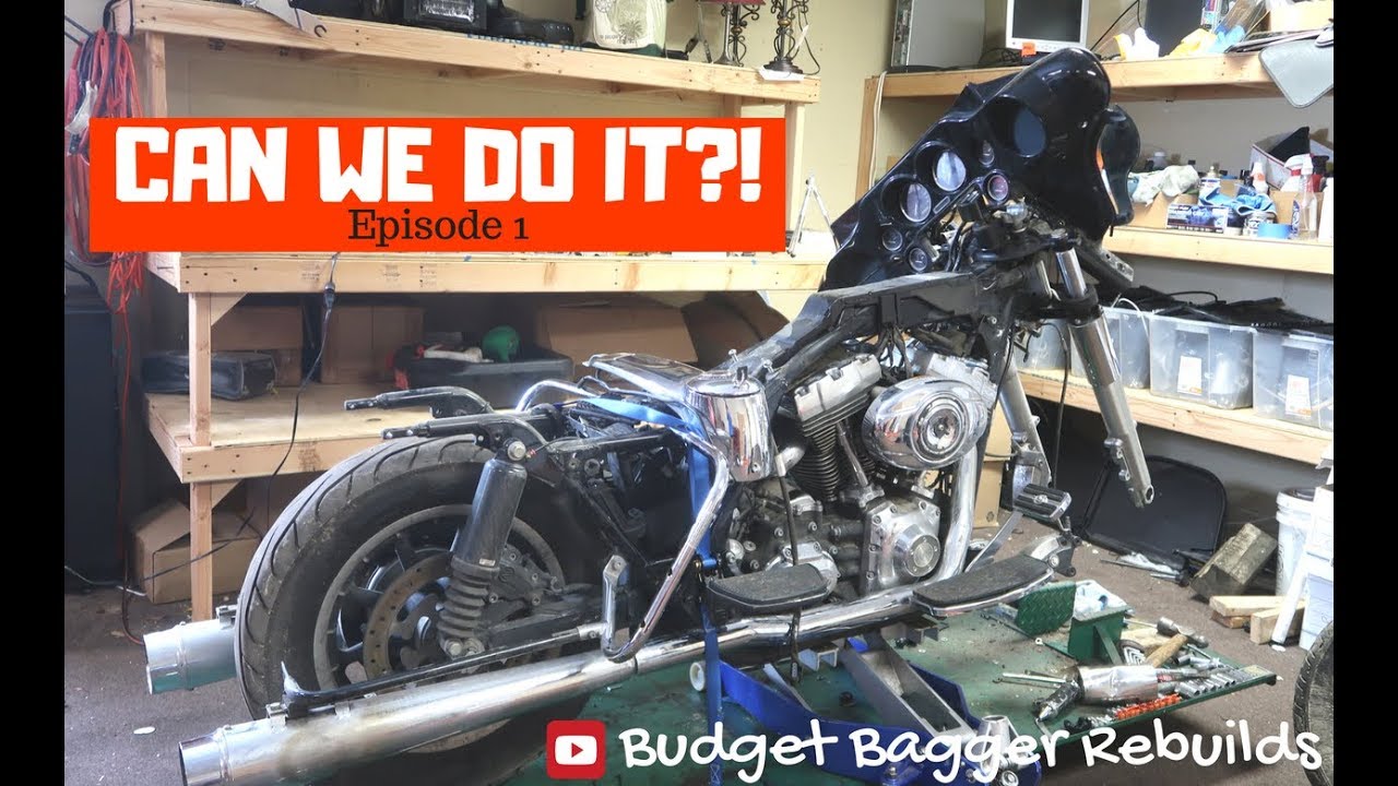 Кастомный Harley Bagger менее чем за 5000 долларов // Первый эпизод: Разборка // Восстановление б...