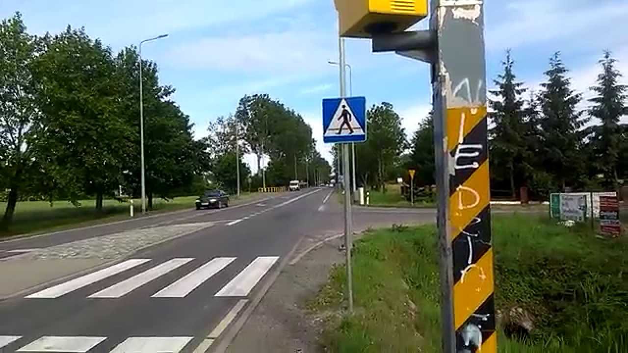 Genialnie ustawiony fotoradar ITD  DK 22 w miejscowości Cisy k/Malborka