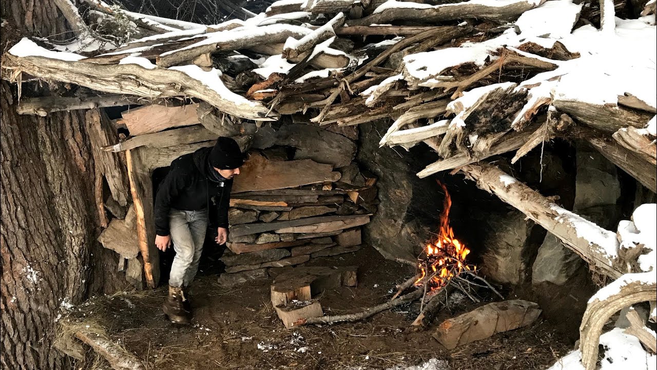 Trapped in a Deadly Snowstorm Can I Restore This Abandoned Mountain Shelter..