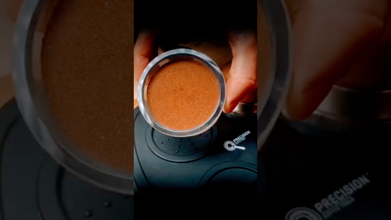Mastering the Perfect Espresso with Crystal Glass Puck #shorts