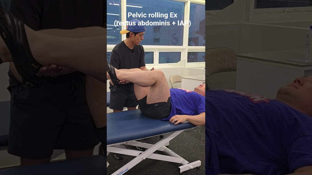 Pelvic rolling Ex. (hanging leg raise 대체) #nams_approach #남준록 #남스어프로치 #기능재활 #치중진담