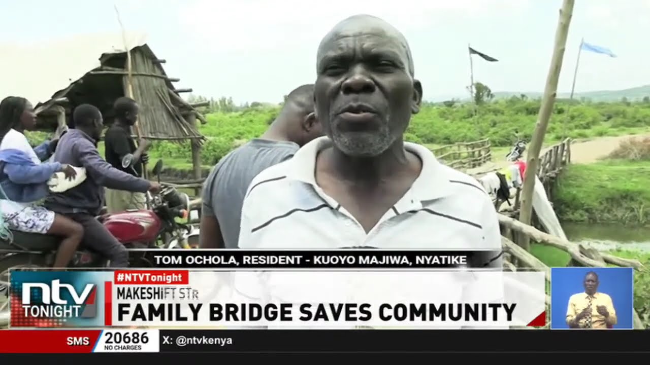 Nyatike villager’s wooden bridge eases travel for motorists as main road falls into disrepair