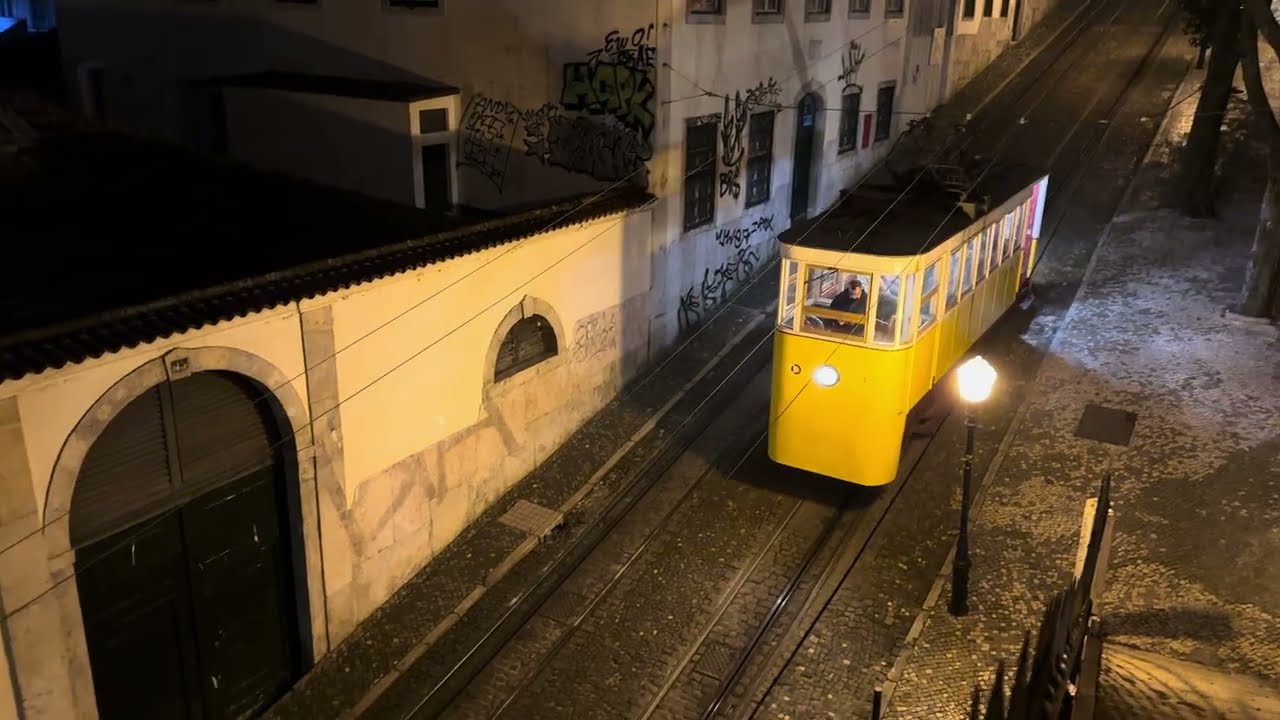 Lisbon Gloria Funicular – Downward Ride in 4K (Filmed Before Sept 2025 Tragedy)