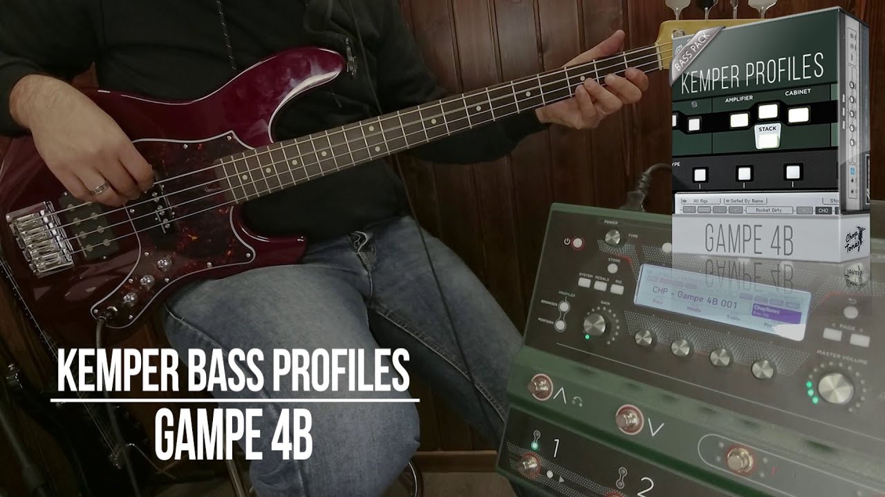 Kemper Bass Profiles | Gampe 4B | Playthrough Demo (Ampeg SVT V-4B)
