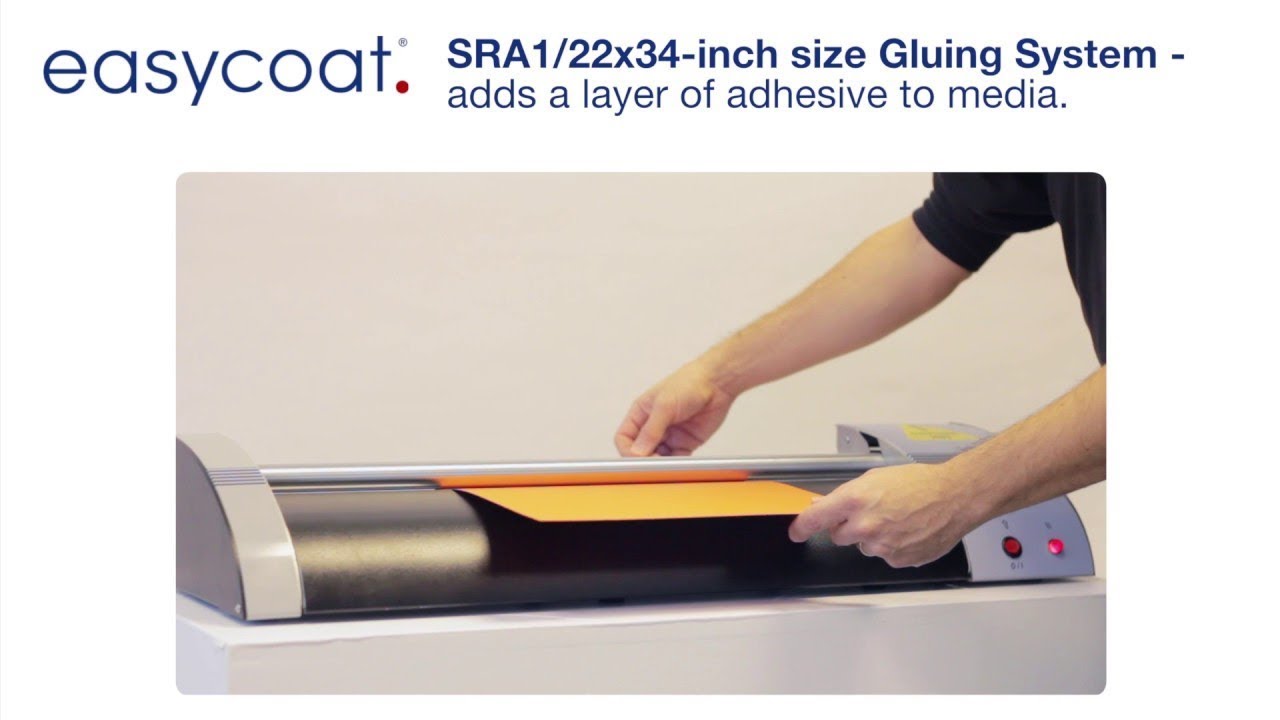 Vivid Easycoat Gluing System and Easyguide Media Carrier Tray