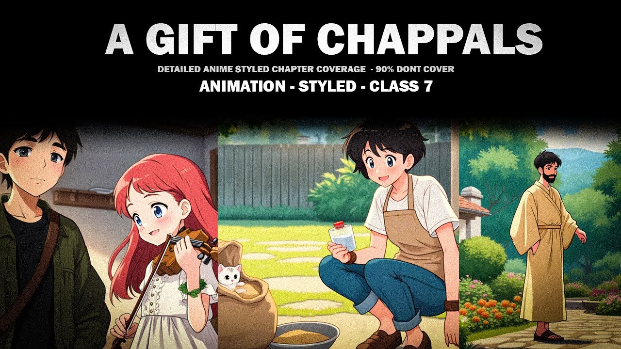 A Gift of Chappals class 7 | Full Chapter animation (anime) chapter 2 | 2025-2026 | Edutoons