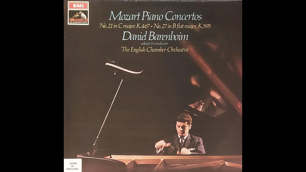Mozart Piano Concerto No.21 Daniel Barenboim Soloist Conductor English Chamber Orchestra 1969 Vinyl